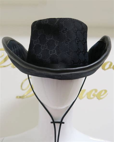 gucci cowboy hat song|gucci hat men black.